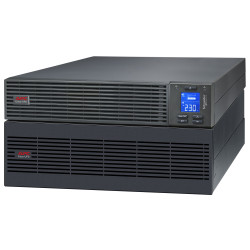 SRV10KRILRK | APC Easy UPS On-Line, 10kVA/10kW, 5U, 230V, Hard wire 3-wire, Intelligent Card Slot, LCD, Ext Runtime, W/ Rail Kit