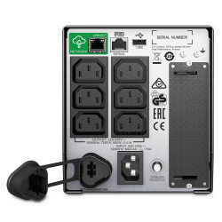 SMT750IC | APC Smart-UPS, Line Interactive, 750VA, Tower, 230V, 6x IEC C13 outlets, SmartConnect Port+SmartSlot, AVR, LCD