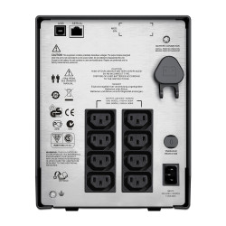 SMC1000I | APC Smart-UPS C, Line Interactive, 1000VA, Tower, 230V, 8x IEC C13 outlets, USB and Serial comm, AVR, Graphic LCD