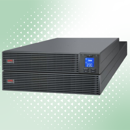 SRV6KRIRK | APC Easy UPS On-Line, 6kVA/6kW, Rackmount 4U, 230V, Hard wire outlet, Intelligent Card Slot, LCD, W/ rail kit
