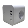 GM3CU-NR | GES Multifunctional Surge Protector 3 Outlets Shucko, 230V, 2 Type A USB, 2 Type C USB, 2M Cable