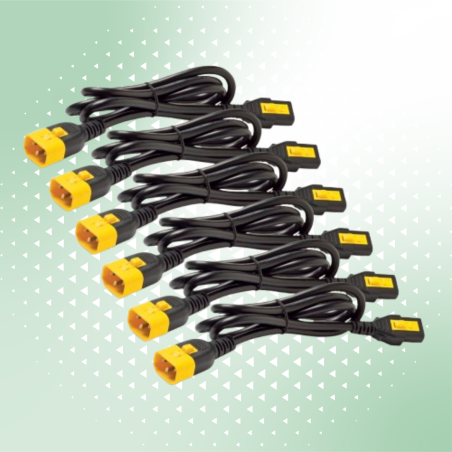 AP8704S-WW | Power Cord Kit (6 pcs) Locking, C13 to C14 , 1.2m