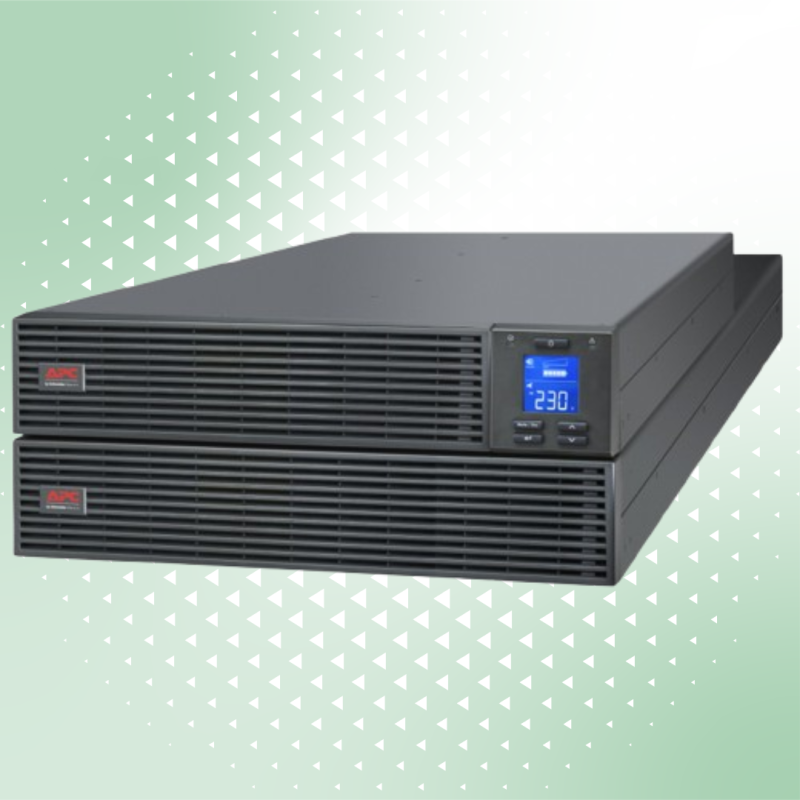 SRV6KRILRK | APC Easy UPS On-Line, 6kVA/6kW, 5U, 230V, Hard wire, Intelligent Card Slot, Extended Run Time, LCD, W/ rail kit