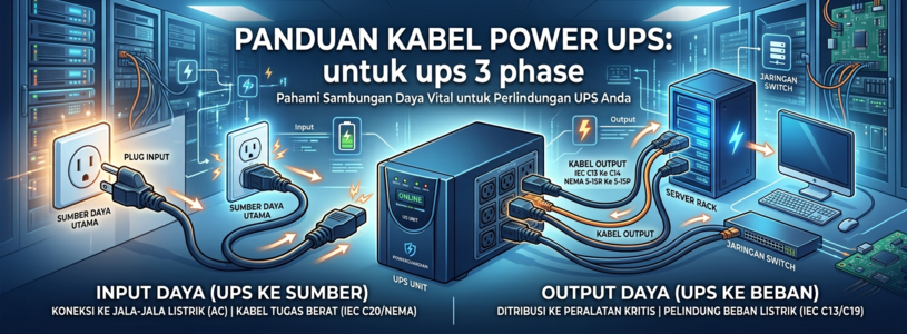 Ukuran Kabel Power yang Ideal UPS 3 Phase Schneider Electric